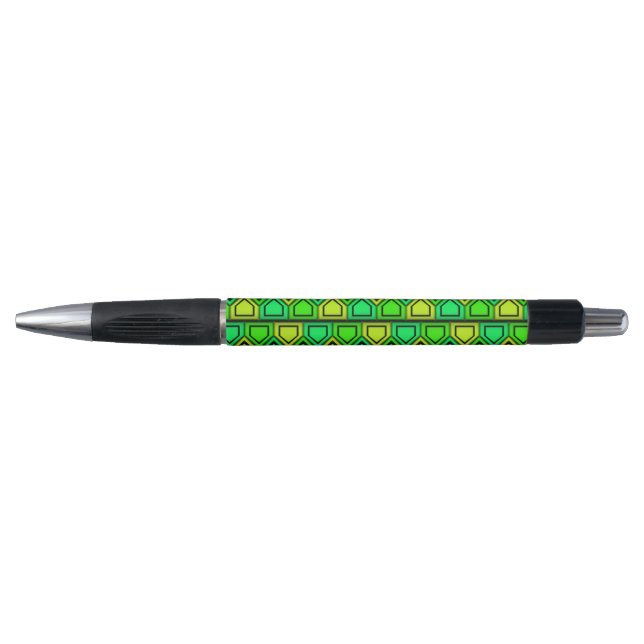 Penta Pattern - Green Pen (Front)