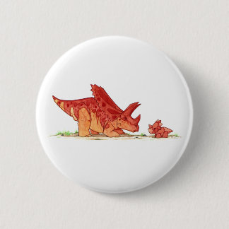 Pentaceratops and Toy 2 Inch Round Button
