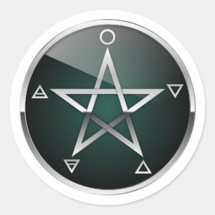 Pentacle 041020 classic round sticker