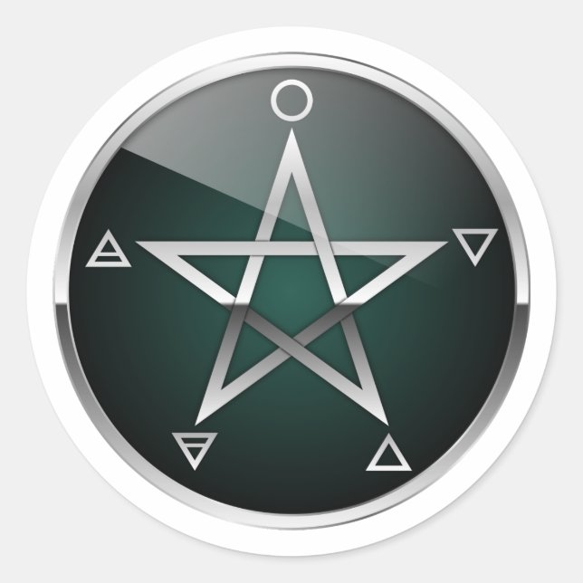 Pentacle 041020 classic round sticker (Front)