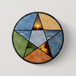 Pentacle 2 Inch Round Button