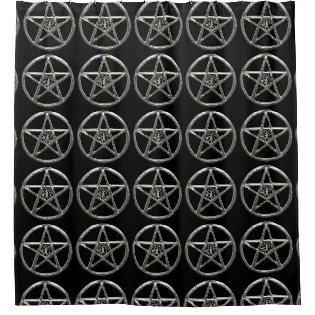 Pentacle Arbre De Vie Douche Rideau (Devant)
