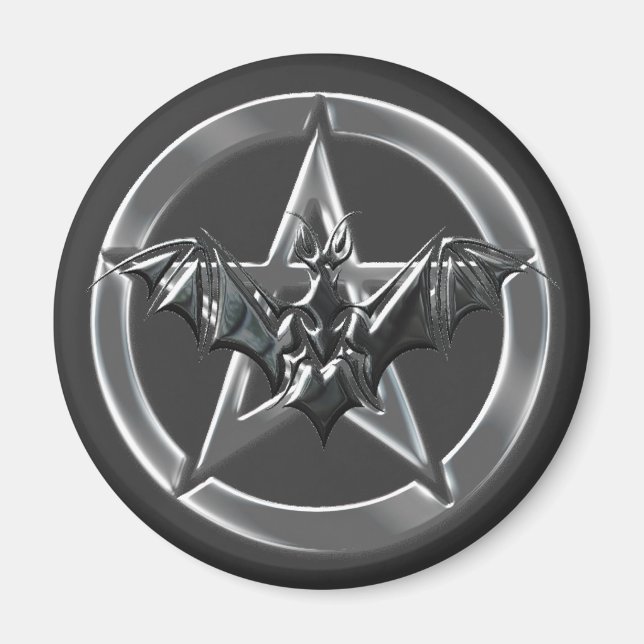 Pentacle Bat Magnet (Front)