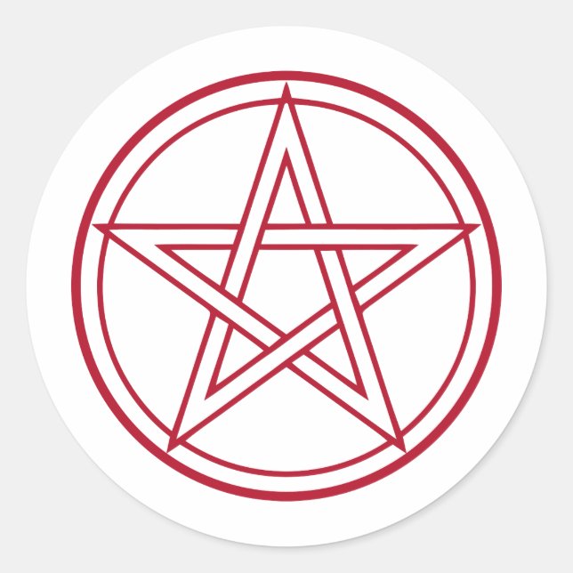 Pentacle Classic Round Sticker (Front)