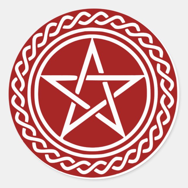 Pentacle Design Classic Round Sticker (Front)