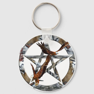pentacle eagles keychain