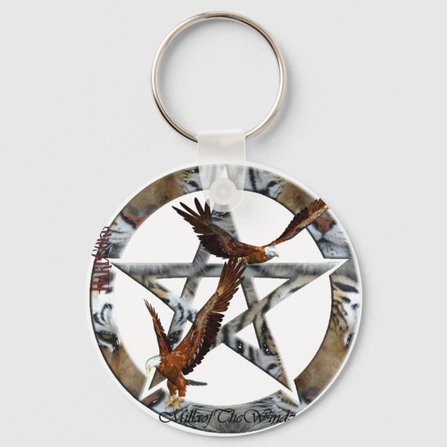 pentacle eagles keychain (Front)