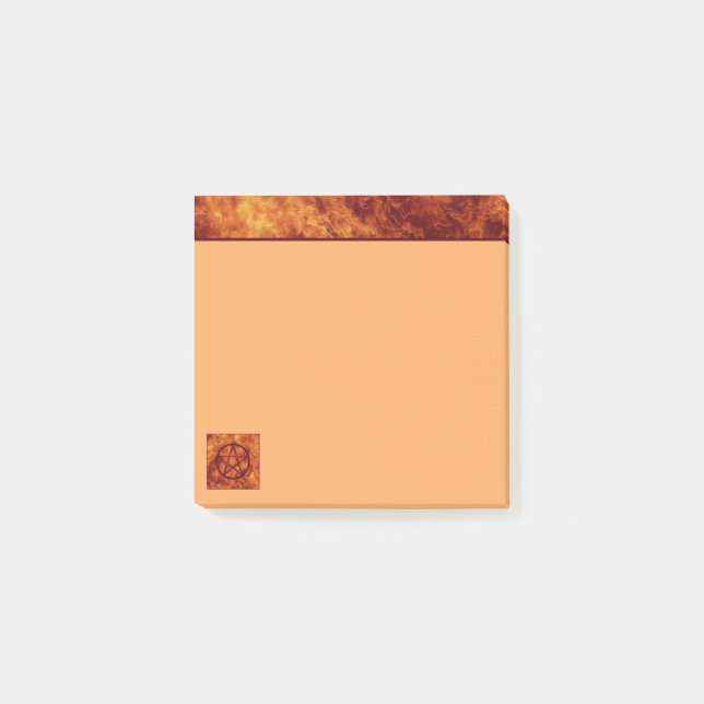 Pentacle-Fire Post-it Notes (Front)