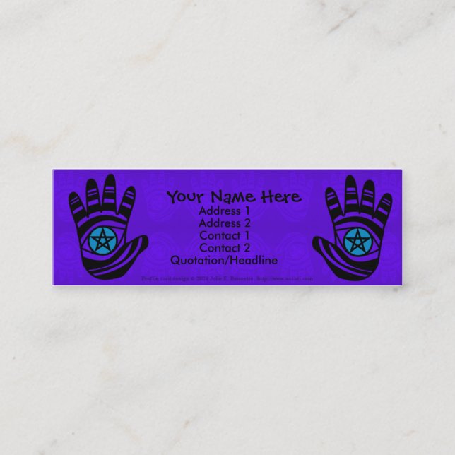 Pentacle Hands 2 Profile Card (Front)