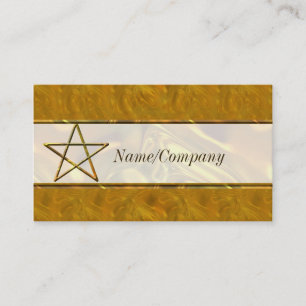 Pentacle in Gold Introduction Card