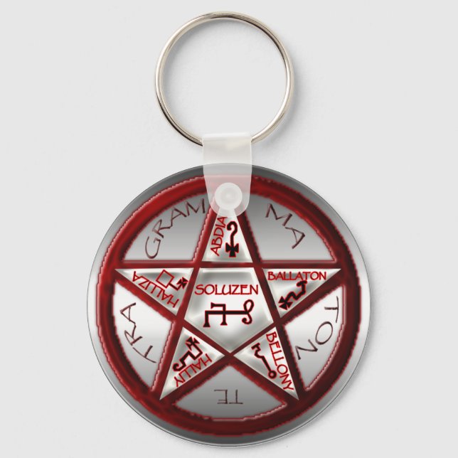 pentacle of solomon keychain (Front)