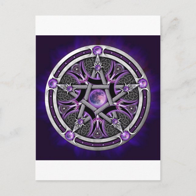 Pentacle Of The Purple Moon Postcard (Front)