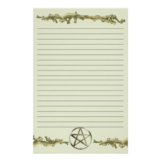Wiccan Stationery Templates, Wiccan Custom Stationery Templates
