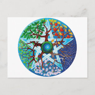 pentacle-seasons postcard