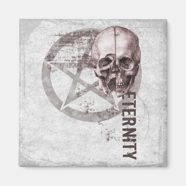 Pentacle Skull Magnet (Front)