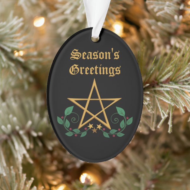 Pentacle Star Witchy Ornament (Tree)