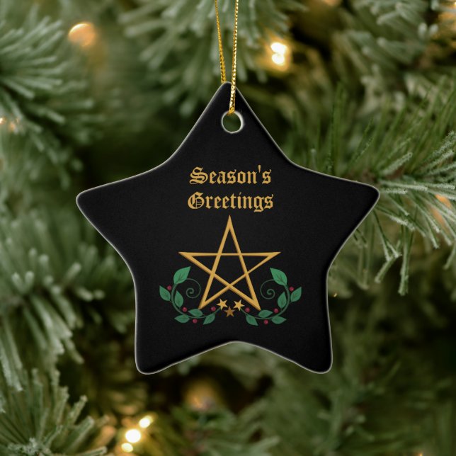 Pentacle Star Witchy Ornament (Tree)