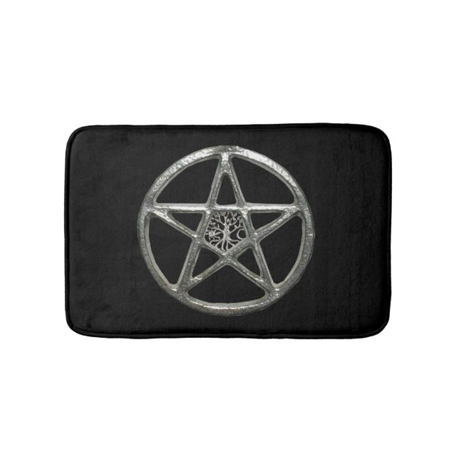 Pentacle Tree Of Life Bath Mat (Front)
