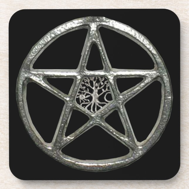 Pentacle Tree Of Life Coasters (Front)