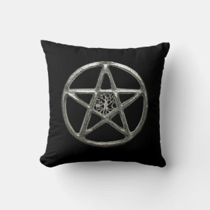 Pentacle Tree Of Life Coussin réversible