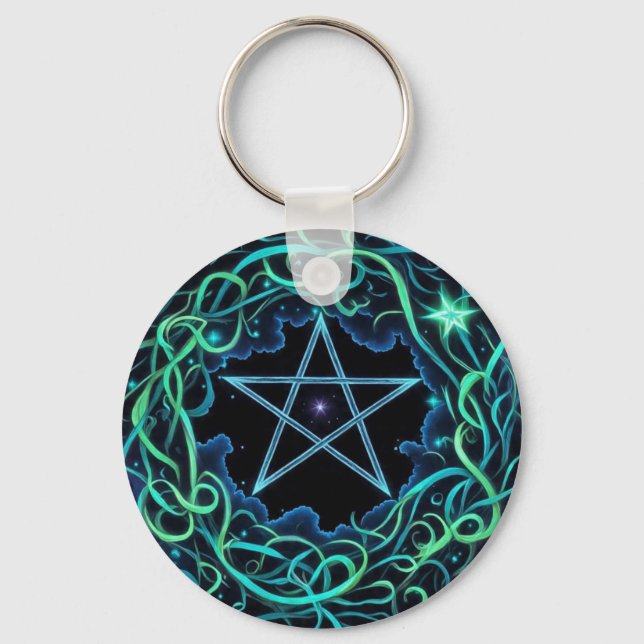 Pentacles4Pagans Keychain (Front)