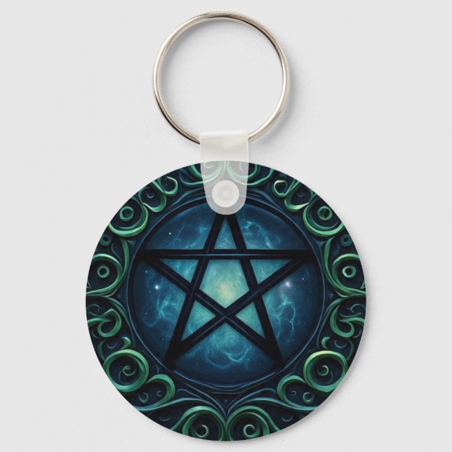 Pentacles4Pagans Keychain (Front)