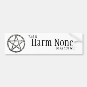 Pentacles Bumper Sticker