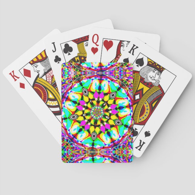 Pentagon kaleidoscope playing cards (Back)