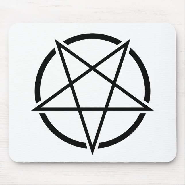 Pentagram_01_black.png Mouse Pad (Front)