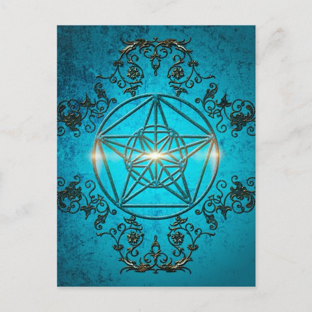 Pentagram, a  magical symbol. postcard (Front)