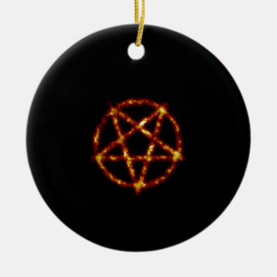 pentagram ceramic ornament