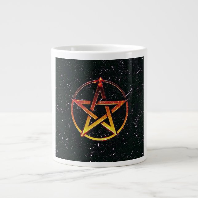 Pentagram Large Coffee Mug (Front)