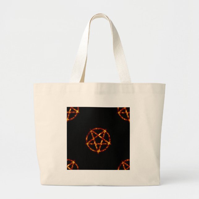 pentagram large tote bag (Front)