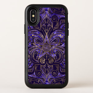 Pentagram Ornament Butterfly and Triskele OtterBox Symmetry iPhone X Case