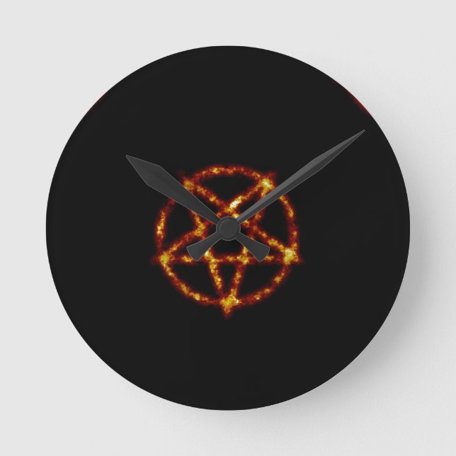 pentagram round clock (Front)