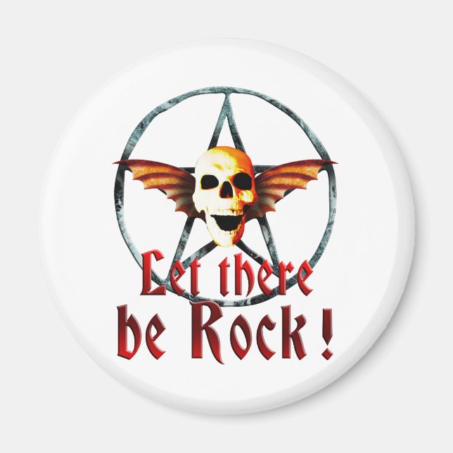 Pentagram skull B 2 Magnet (Front)