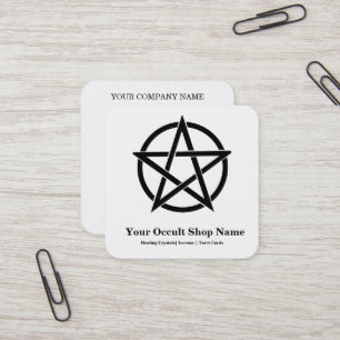 Pentagram  square business card