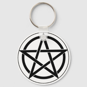 Pentagram Symbol Keychain