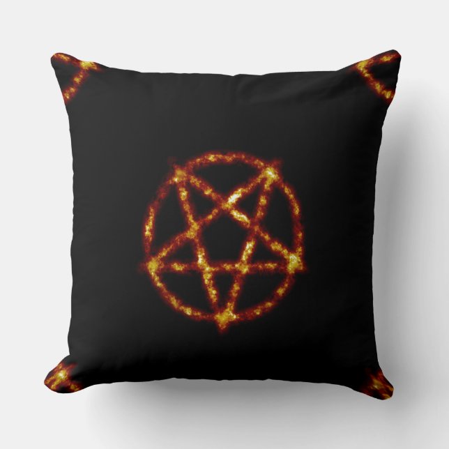 pentagram throw pillow (Front)
