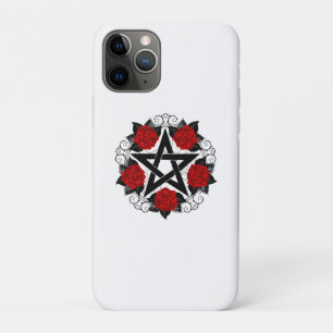 Pentagram with Red Roses iPhone 11 Pro Case