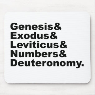 Pentateuch Genesis Exodus Leviticus Numbers... Mouse Pad