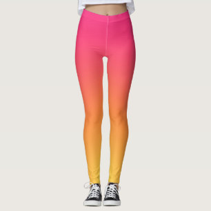 Pente lisse foncé rose Leggings