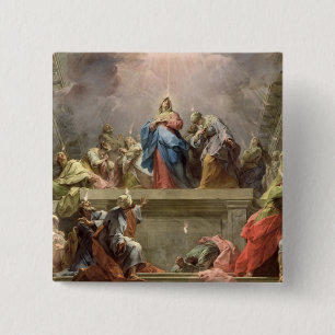 Pentecost, 1732 2 inch square button