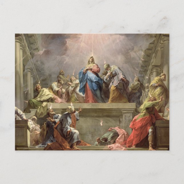 Pentecost, 1732 postcard (Front)