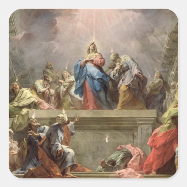 Pentecost, 1732 square sticker (Front)