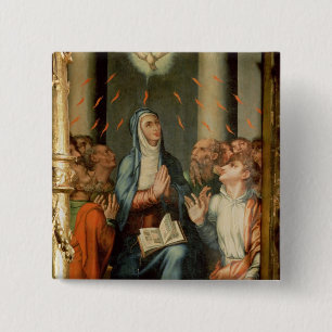 Pentecost 2 Inch Square Button