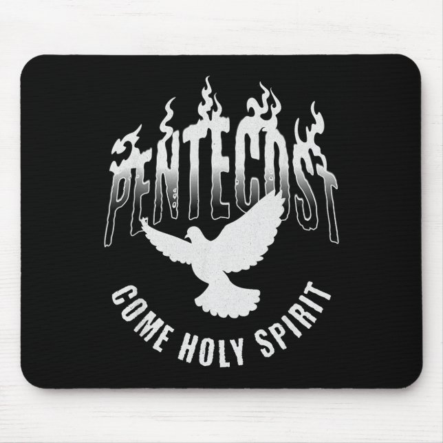 Pentecost Come Holy Spirit Catholic Dove  Mouse Pad (Front)
