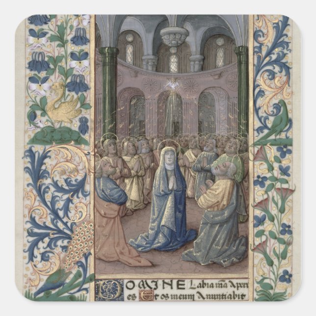 Pentecost Square Sticker (Front)