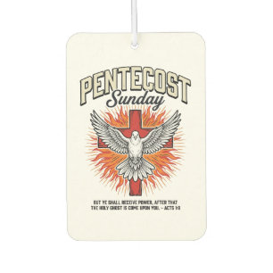 Pentecost Sunday Dove Cross Vintage Shirt Air Freshener