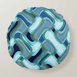 Penthouse & Pavement Round Throw by C.L. Brown Round Pillow